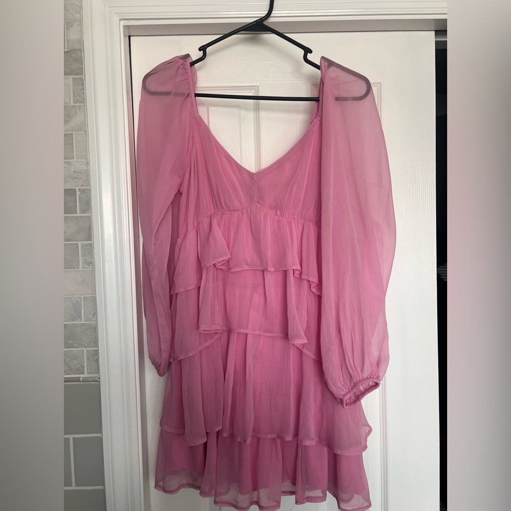 Abercrombie & Fitch Pink Layered Blouse - Picture 1 of 3